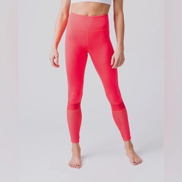 Zyia Active light n tight sunset block mesh cut out 7/8 leggings size 6-8 - Picture 2 of 7